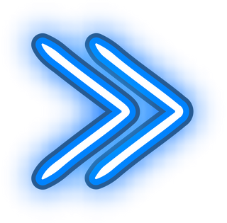 Neon Right Navigation Icon